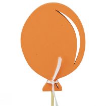 položky Kvetinová zátka kytica ozdoba torta torta balón oranžová 28cm 8ks
