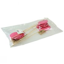 položky Kvetinová zátka kytica ozdoba torta torta balón ružová 28cm 8 ks