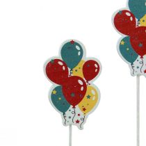 položky Kvetinová zátka kytica ozdobná torta balóny farebné 26cm 15ks