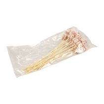 položky Kvetinová zátka Vianočné darčekové balenie dekorácia 2,5cm 15 ks