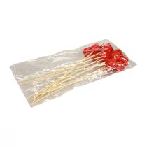 položky Kvetinová zátka Vianočné balenie dekorácia červená 2,5cm 15 ks