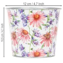 položky Kvetináč, jarná dekorácia, kvetináč, kov, Ø12cm, V10,5cm