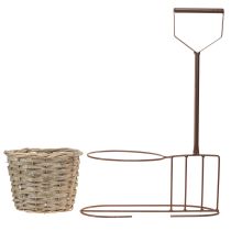 položky Kvetináč záhradné náradie dekoračné hnedé Ø17,5cm H30cm