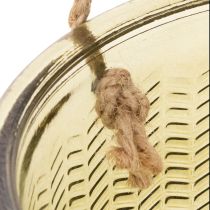 položky Sklenený kvetináč/závesný lampáš, fialový/zelený, 14 cm, 2 kusy