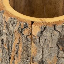 položky Kvetináč z dreva a kôry, trpaslík, hrdza, V24 cm