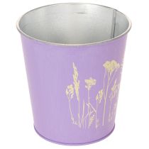 položky Okrúhly pastelový kvetináč s kvetinovým motívom pre izbové rastliny, 12 cm, 3 kusy