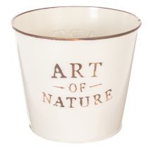 položky Zinkový kvetináč Art of Nature krémový Ø17,5 cm V15 cm