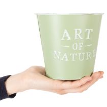 položky Zinkový kvetináč Art of Nature mätovozelený Ø17,5 cm V15 cm