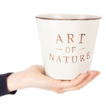 položky Kvetináč Art of Nature s nápisom, dekorácia na parapet a do obývačky, 15 cm, 2 kusy