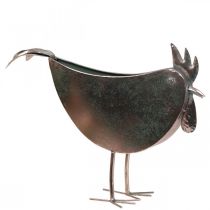 položky Kvetináč kurča kovový vták Metallic Rosé 51×16×37cm