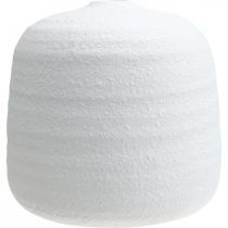 položky Váza na kvety, keramická váza, dekoratívna váza biela Ø19cm V18cm