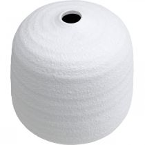 položky Váza na kvety, keramická váza, dekoratívna váza biela Ø19cm V18cm