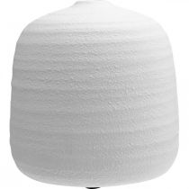 položky Váza na kvety, keramická váza, dekoratívna váza biela Ø22cm V22,5cm