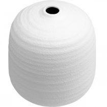 položky Váza na kvety, keramická váza, dekoratívna váza biela Ø22cm V22,5cm