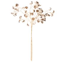 položky Umelá vianočná rastlina s kvetom fazule, kovová, 80 cm, 3 ks