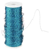 položky Drôt s bujónovým efektom Ø0,30 mm 140 m tyrkysový dekoratívny drôt na šperky, materiál na remeslá