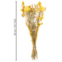 položky Kytica sušených kvetov s ružami vyrobená z dreva Sola. Elegantná kytica pre prírodnú dekoráciu domácnosti. 50 cm