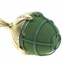 položky Držiak svadobných kytíc elegantný zlatý kvetinový penový 2 ks