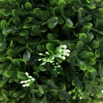 položky Buxusová guľa s kvetmi zelená dekoračná guľa Ø15cm 1 ks