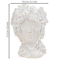 položky Busta z liateho kameňa socha žena kvetináč starožitný V21,5cm