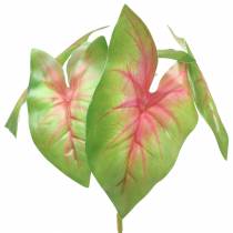 položky Umelá caladium šesťlistá zelená/ružová umelá rastlina ako skutočná!