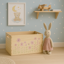 položky Malá drevená krabička drevená krabička kvety motýľ 30x18cm