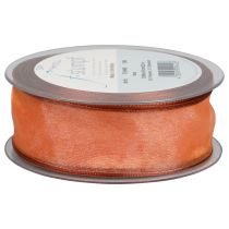 položky Šifónová stuha organzová stuha organzová oranžová 40mm 20m