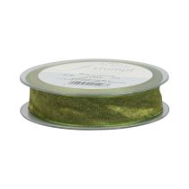 položky Šifónová stuha organzová stuha ozdobná stuha organza zelená 15mm 20m