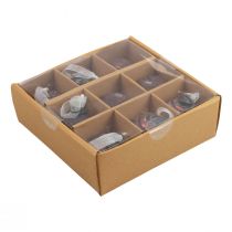 položky Ozdoby na vianočný stromček vintage vianočné ozdoby sklenené Ø5cm 9ks