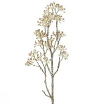 Ozdobná vetvička biele zlato vetvička Cornus umelá vetvička 48cm