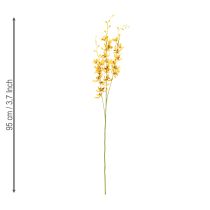 položky Umelá orchidea Cymbidium ako kvetinová stonka pre elegantnú dekoráciu, 95 cm, 2 kusy