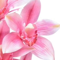 položky Cymbidium orchidea umelá 5 kvetov ružová 65cm