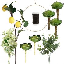 položky Urob si sám ozdobný krúžok na krabičku s ozdobou citrónu na zavesenie Ø40cm