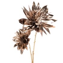 položky Umelý kvet dahlia, s dlhou stonkou a dvoma kvetmi, 75 cm