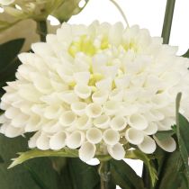 položky Dahlia dekoračné kvety umelé kvety biely kvet L64cm 3 ks