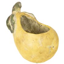 položky Dekoratívny betónový kvetináč v tvare hrušky, jesenná dekorácia 19×12,5×15,5 cm