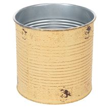 položky Dekoratívny plech, marhuľový, kovový kvetináč, letná dekorácia, Ø15,5 cm V15 cm