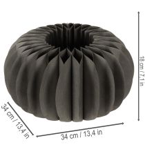 položky Papierová dekorácia na stôl s tekvicovými plástmi, skladacia, okrúhla, 34 cm, 2 kusy