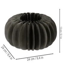 položky Papierové ozdobné krúžky s včelinou z tekvice 24 cm, 4 ks