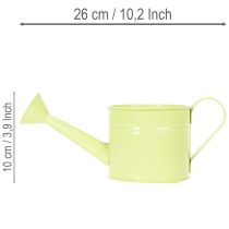 položky Sada dekoratívnych krhličiek v pastelovej lososovej, zelenej, žltozelenej farbe - kovový kvetináč Ø11cm V10cm, 8 kusov