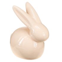 položky Dekoratívny králik, žltý, zelený, hnedý, moderná keramická figúrka na Veľkú noc, 8,5 cm, 3 kusy