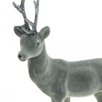 položky Dekoratívna figúrka jeleňa, dekoratívny sob, antracit, V28 cm