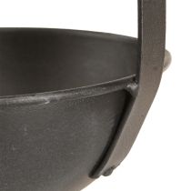 položky Dekoratívny kvetináč s murárskou strechou, antracitový, závesný, Ø16,5 cm, 2 kusy
