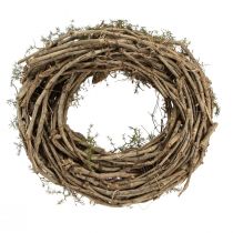 položky Prírodný dekoratívny veniec s vetvičkami a cédrovými šiškami, drevený veniec, veniec na dvere, dekorácia na stenu, dekorácia na stôl, vidiecky/boho štýl, Ø40cm