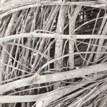 položky Ozdobný veniec z konárikov brestu, bielo-sivý praný Ø40cm