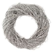položky Ozdobný veniec veľké konáre brestu bielo-sivé prané Ø50cm