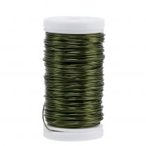 položky Deco smaltovaný drôt olivovo zelený Ø0,50mm 50m 100g
