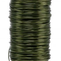 položky Deco smaltovaný drôt olivovo zelený Ø0,50mm 50m 100g