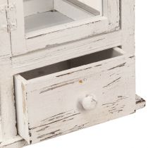 položky Dekoračný lampáš vintage so zásuvkou biela 20×20cm V51cm