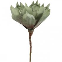 položky Deco lotosový kvet, lotosový kvet, hodvábny kvet zelený L64cm